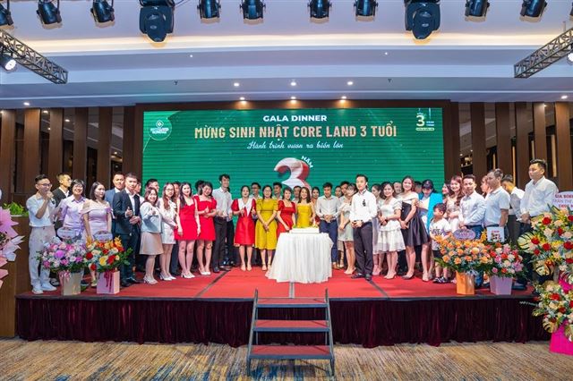Gala Sinh Nhật Địa Ốc Core Land 3 tuổi
