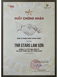 Chứng nhận đơn vị phân phối chính thức dự án TNR Stars Lam Sơn